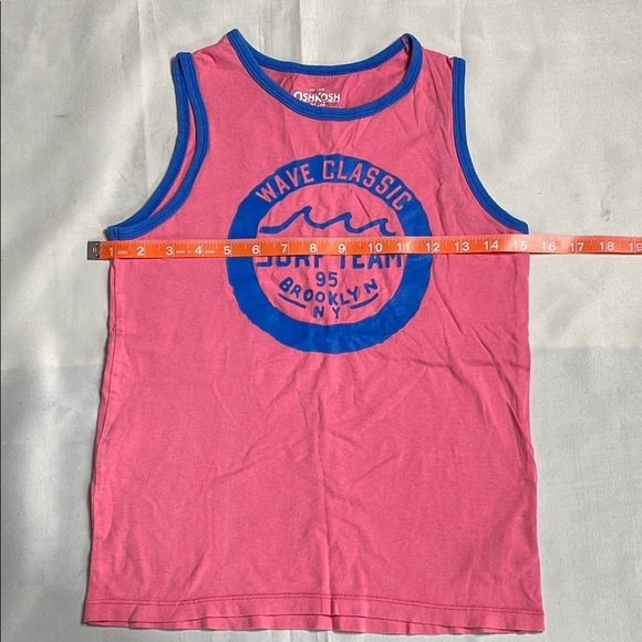 OSHKOSH B’GOSH Pink Wave Classic Surf Team Kids Tank Top - Picture 4 of 7
